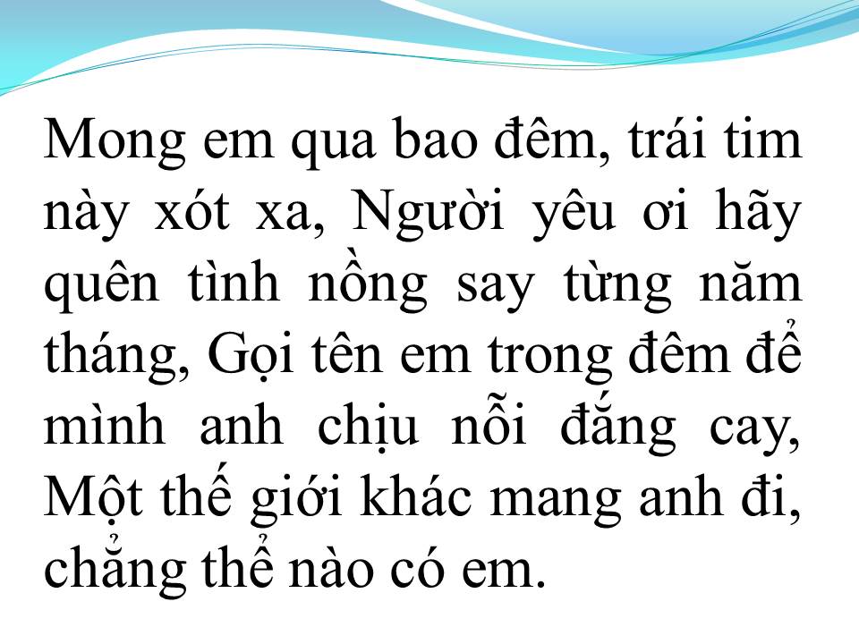 Lời bài hát GỌI TÊN EM TRONG ĐÊM