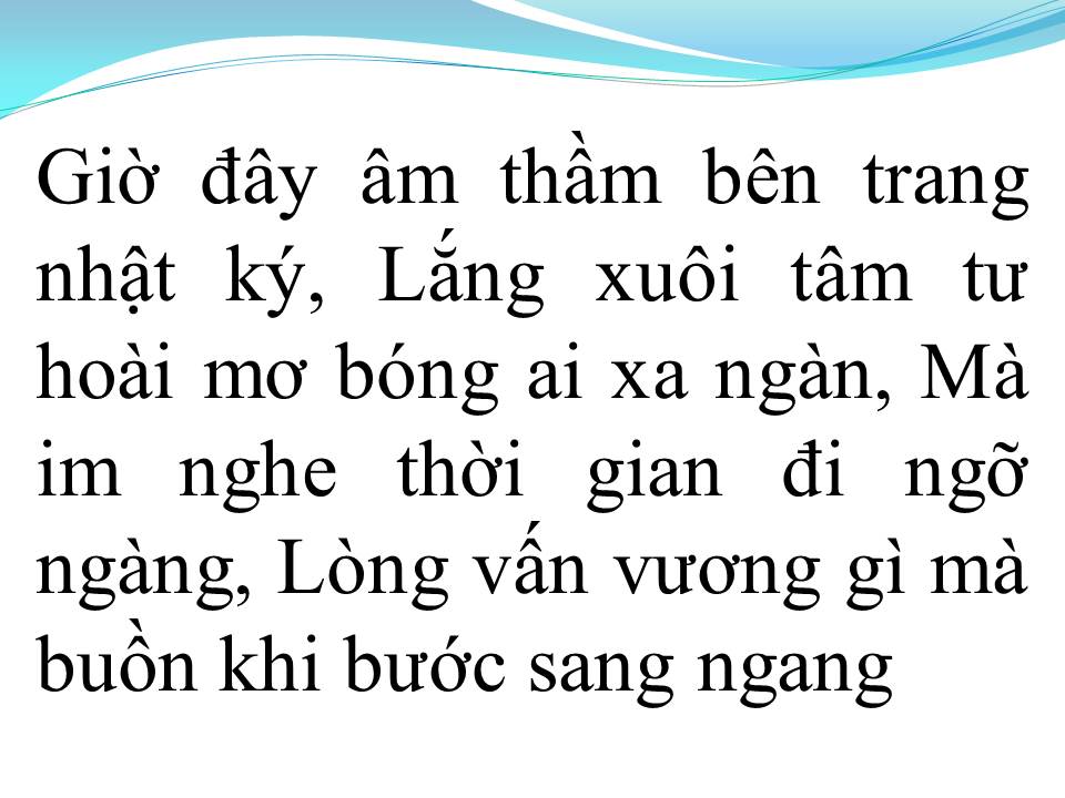 Lời bài hát TRANG NHẬT KÝ
