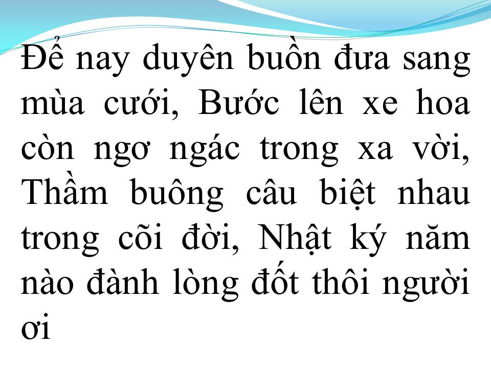Lời bài hát TRANG NHẬT KÝ
