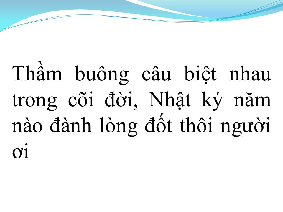 Lời bài hát TRANG NHẬT KÝ