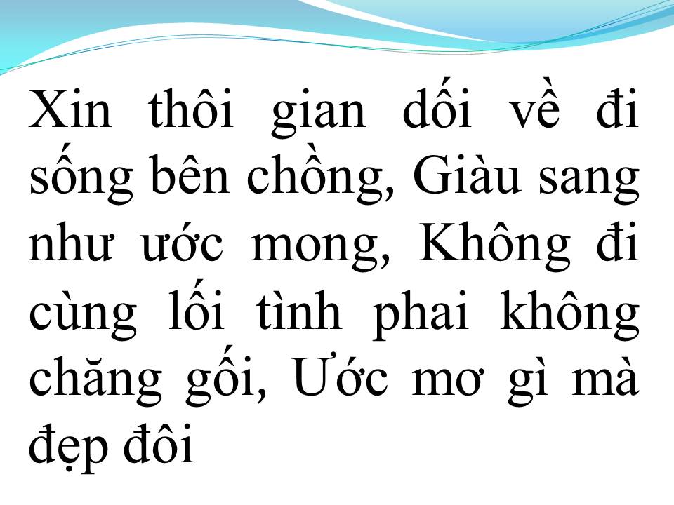 Lời bài hát MỘT ĐỜI NHỚ