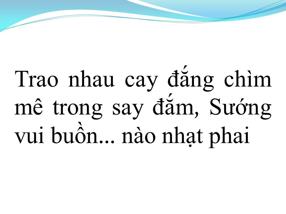 Lời bài hát MỘT ĐỜI NHỚ