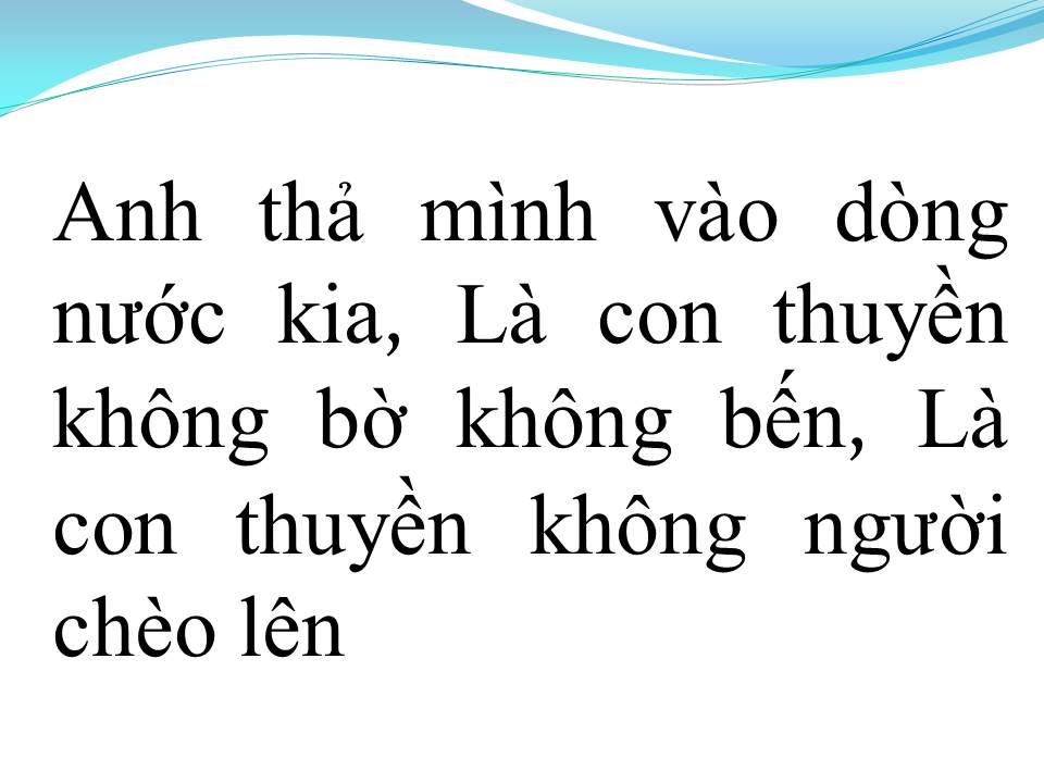 Lời bài hát THUYỀN KHÔNG BẾN