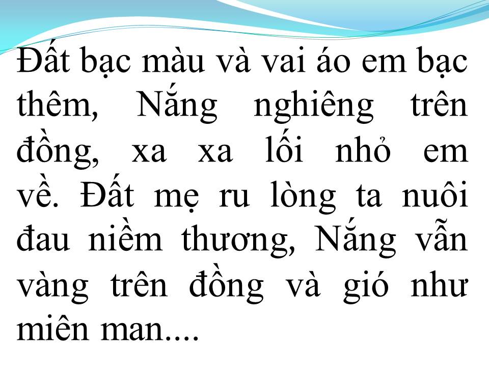 Lời bài hát TÌNH ĐẤT