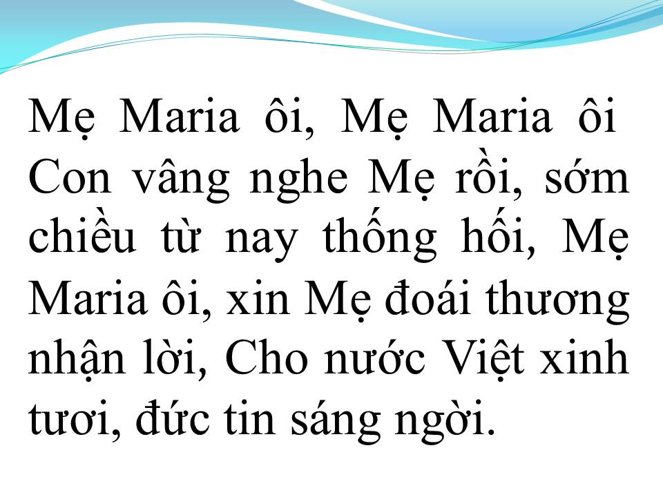 Lời bài hát LỜI MẸ NHẮN NHỦ