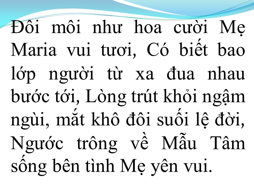 Lời bài hát LỜI MẸ NHẮN NHỦ