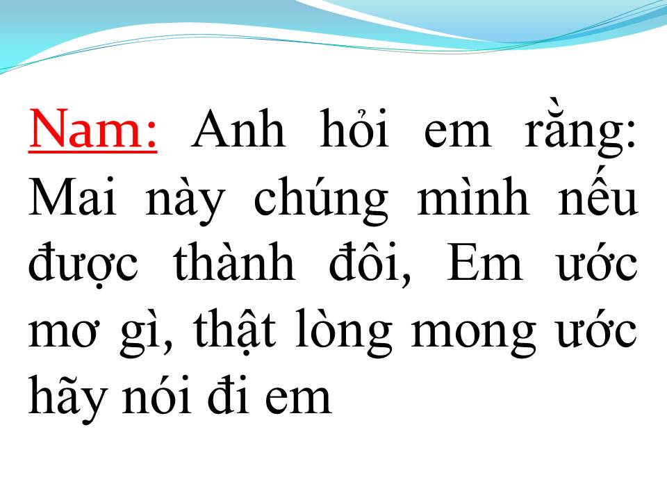Lời bài hát MỘNG ƯỚC ĐÔI TA