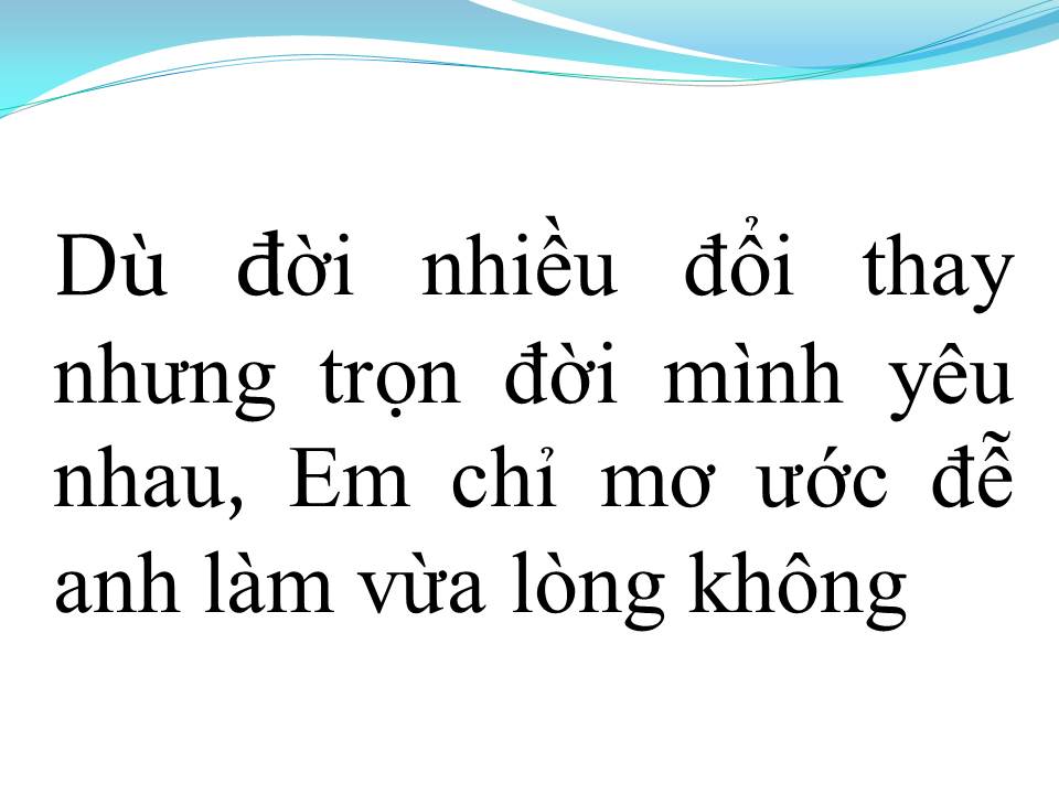 Lời bài hát MỘNG ƯỚC ĐÔI TA