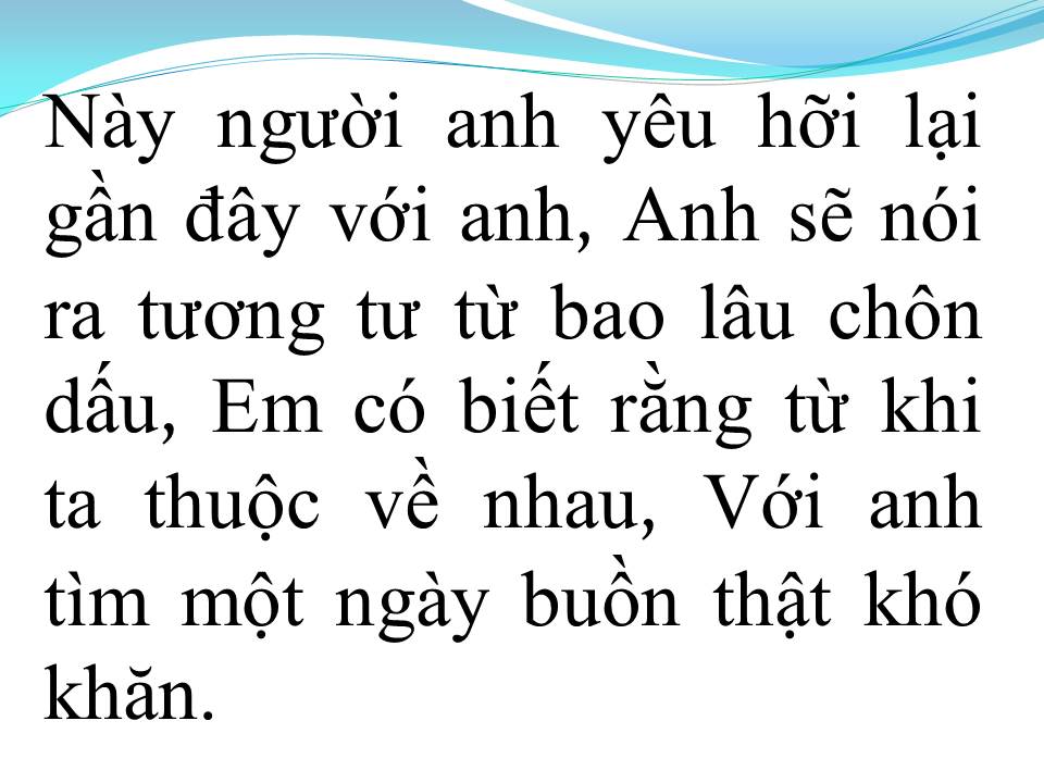 Lời bài hát VỢ YÊU