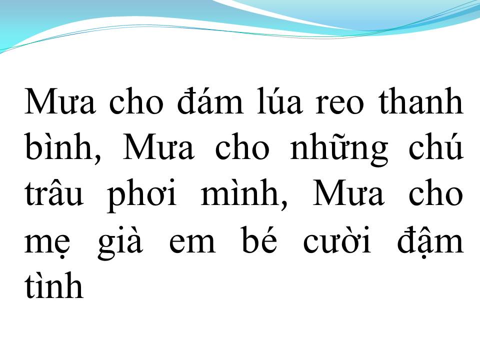 Lời bài hát MƯA TRÊN QUÊ HƯƠNG