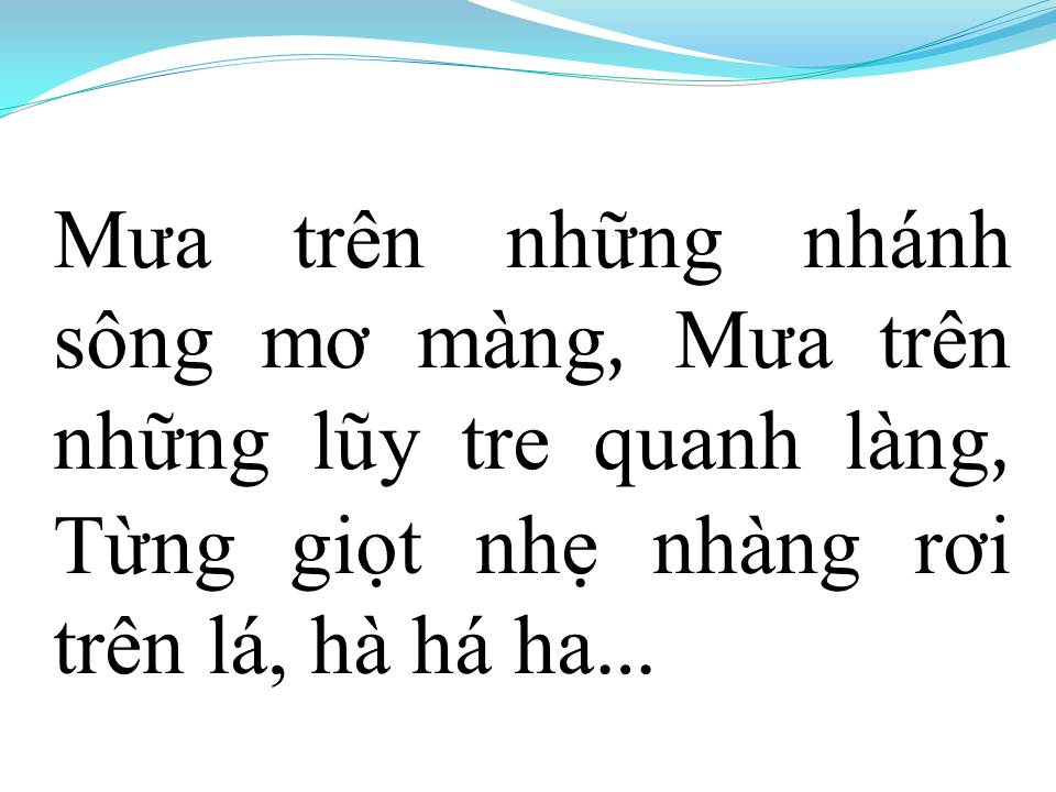 Lời bài hát MƯA TRÊN QUÊ HƯƠNG