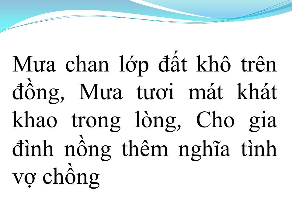 Lời bài hát MƯA TRÊN QUÊ HƯƠNG