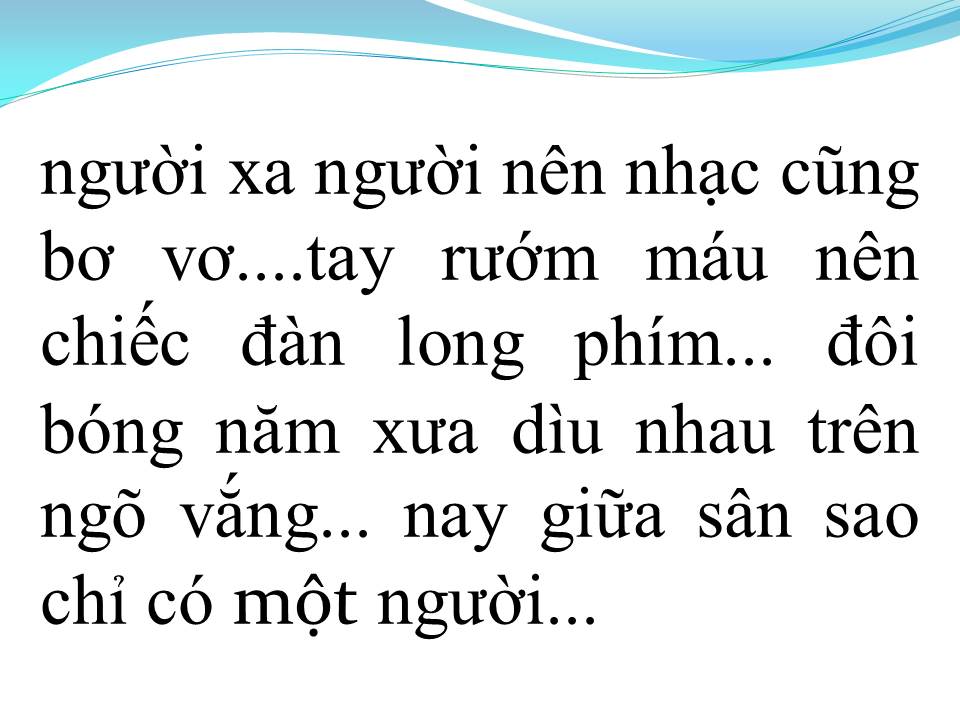 Lời bài hát SÂN GA CHỈ CÓ MỘT NGƯỜI (TÂN CỔ)