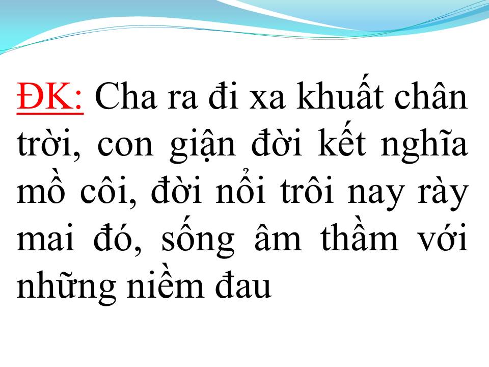 Lời bài hát SAU CUỘC CHIẾN