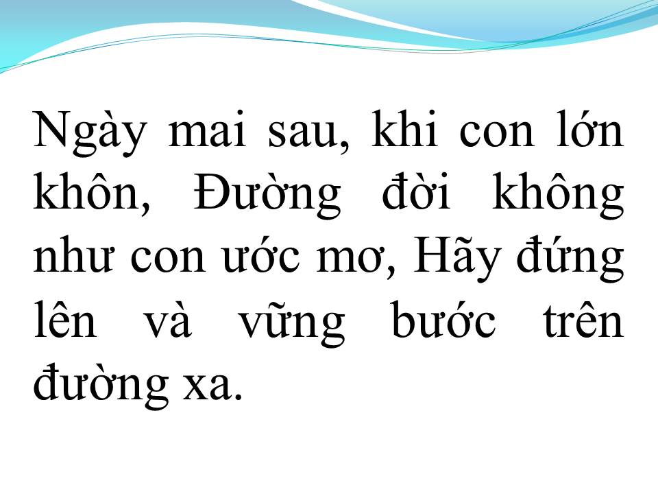 Lời bài hát NHẬT KÝ CỦA MẸ
