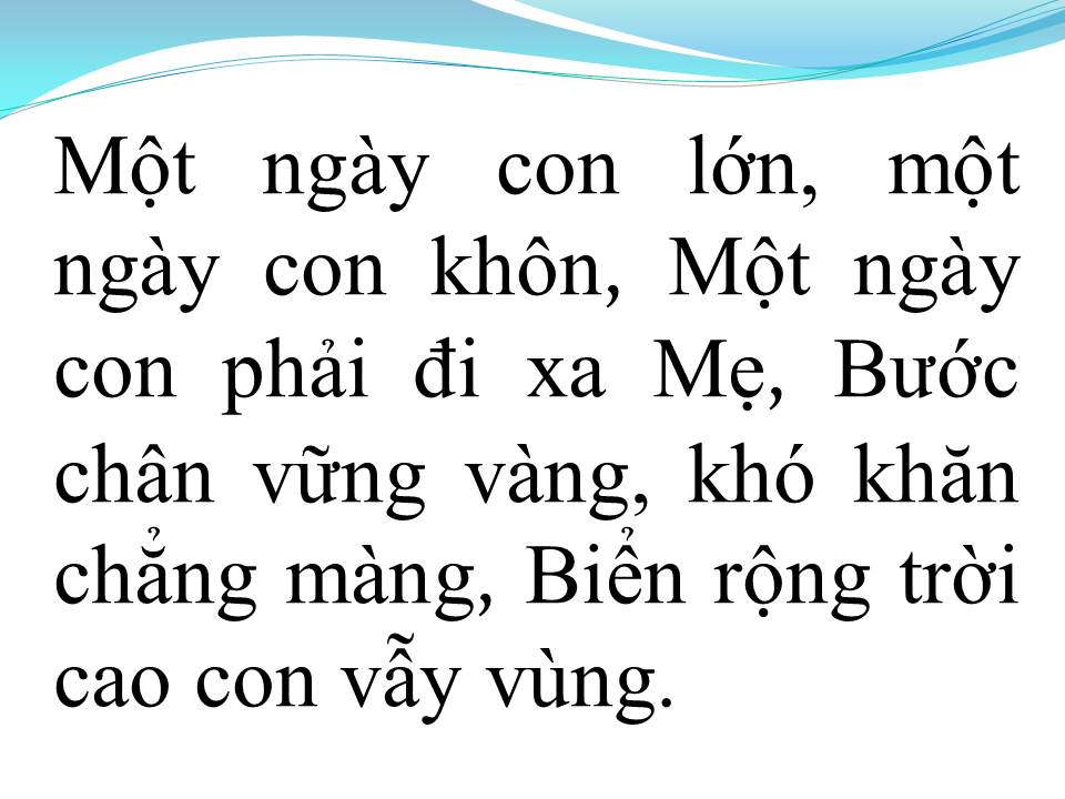 Lời bài hát NHẬT KÝ CỦA MẸ