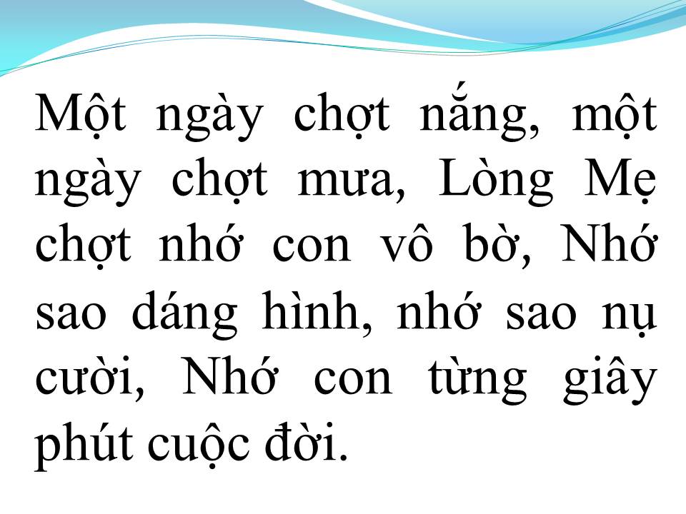 Lời bài hát NHẬT KÝ CỦA MẸ