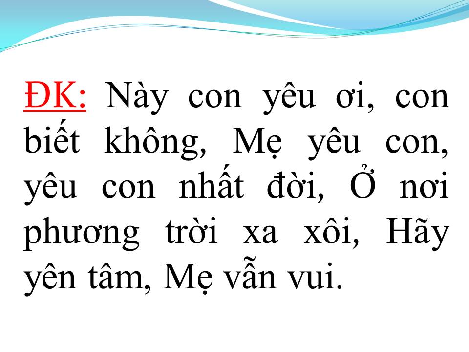Lời bài hát NHẬT KÝ CỦA MẸ