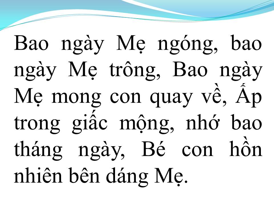 Lời bài hát NHẬT KÝ CỦA MẸ