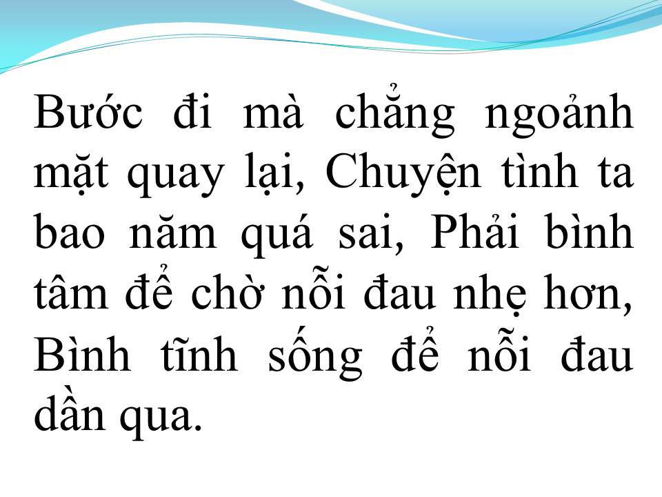 Lời bài hát VỘI VÀNG LỜI CHIA TAY