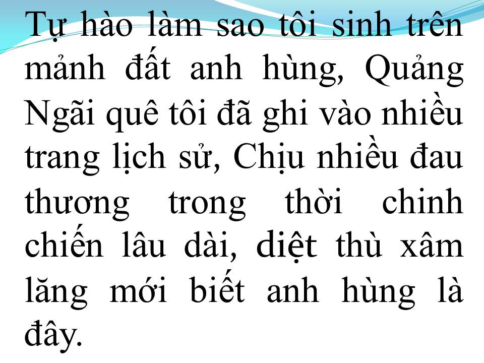 Lời bài hát YÊU LẮM QUẢNG NGÃI