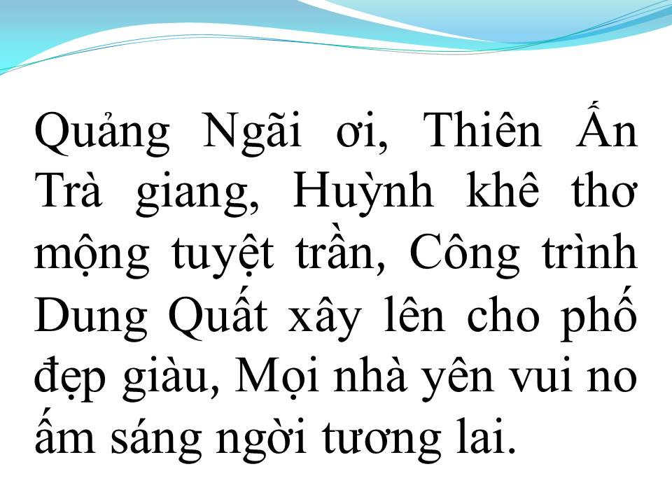 Lời bài hát YÊU LẮM QUẢNG NGÃI