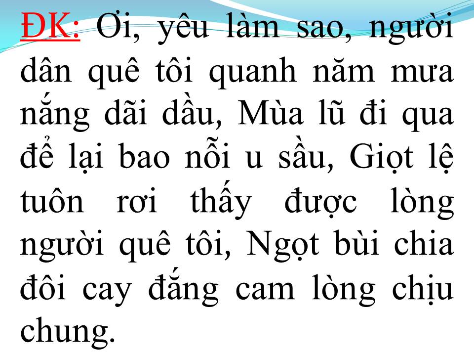 Lời bài hát YÊU LẮM QUẢNG NGÃI