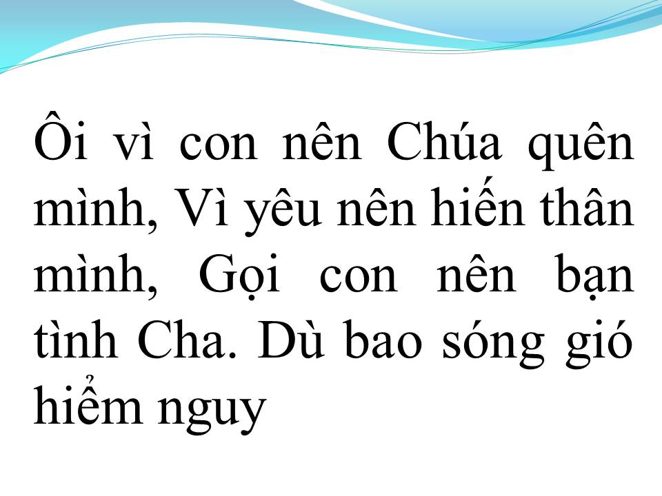 Lời bài hát TÌNH CHÚA CAO VỜI