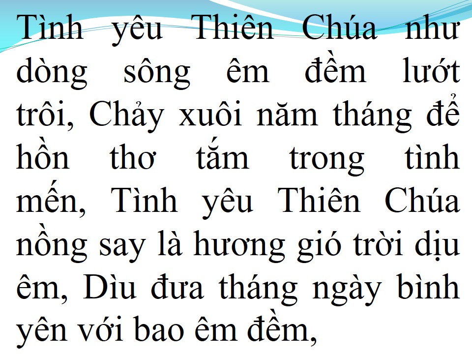 Lời bài hát CA VANG TÌNH YÊU CHÚA