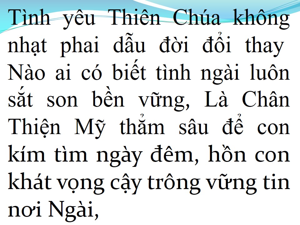 Lời bài hát CA VANG TÌNH YÊU CHÚA