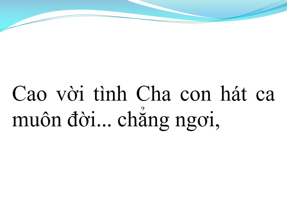Lời bài hát CA VANG TÌNH YÊU CHÚA