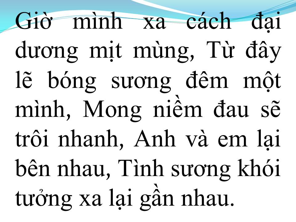 Lời bài hát TÌNH NHƯ SƯƠNG KHÓI