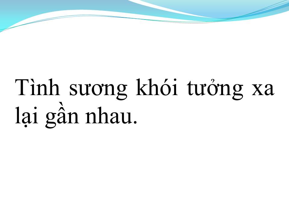 Lời bài hát TÌNH NHƯ SƯƠNG KHÓI