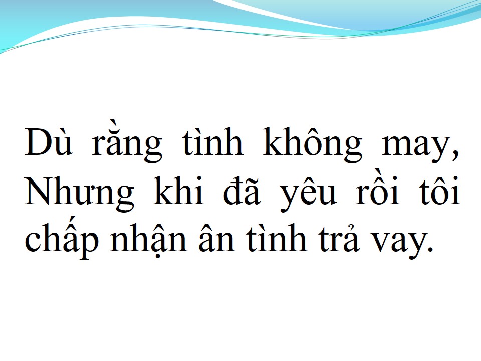 Lời bài hát CHẤP NHẬN