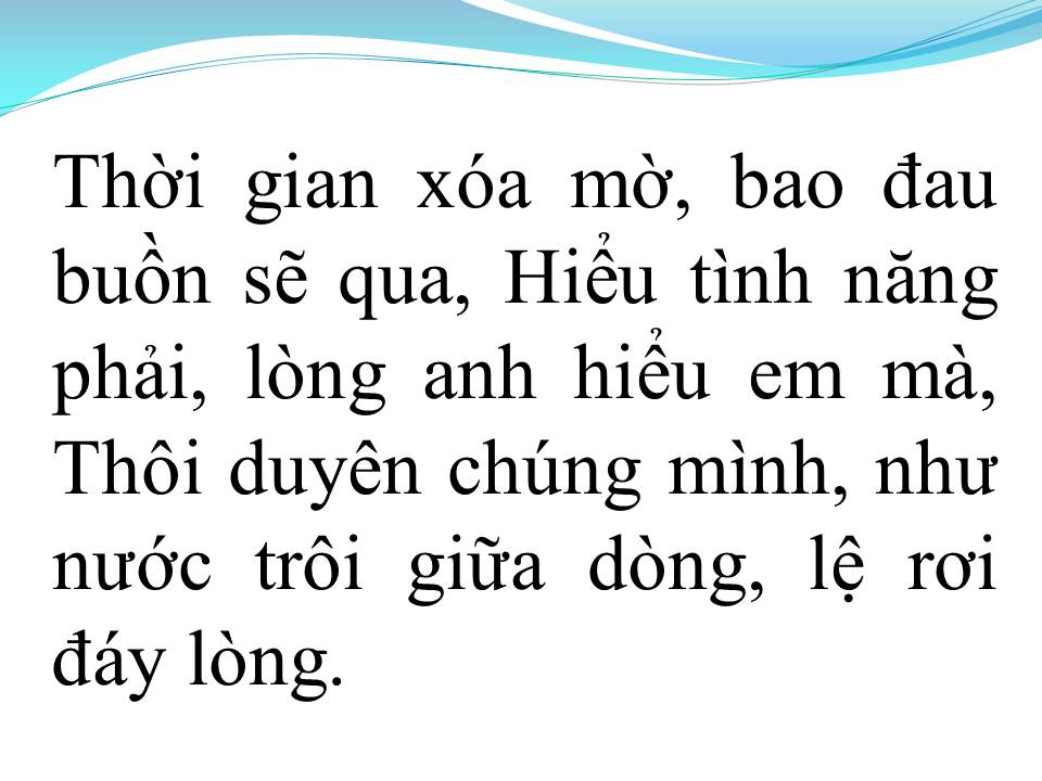 Lời bài hát ĐÀNH LỠ DUYÊN TÌNH
