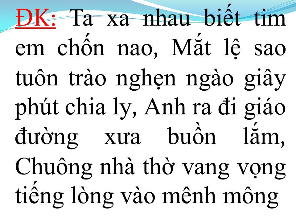 Lời bài hát TÌNH XƯA VỤNG DẠI