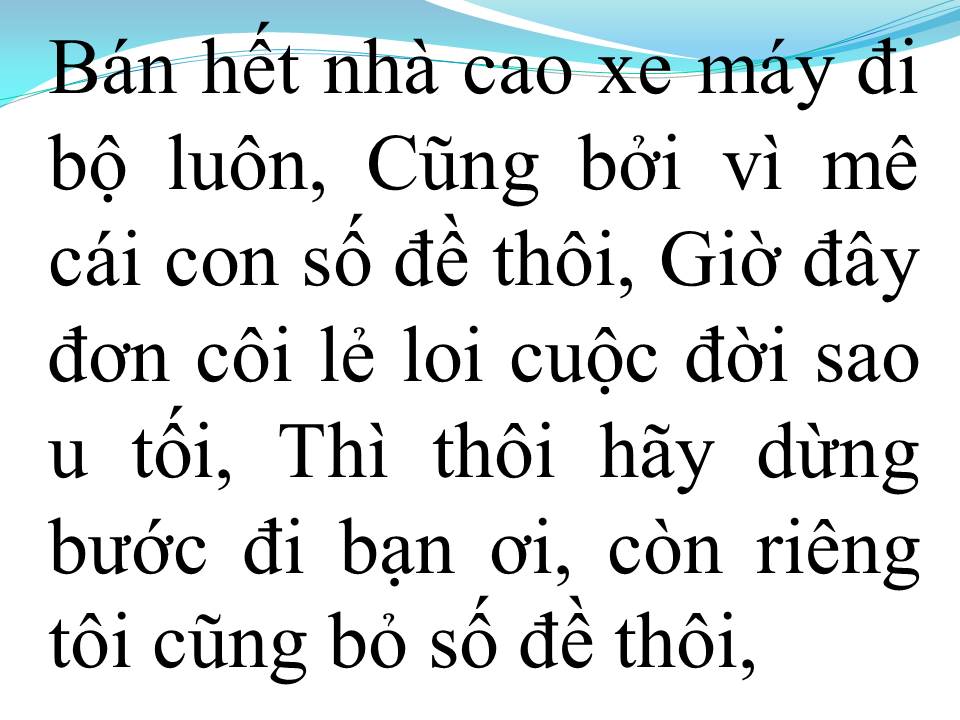Lời bài hát KIẾP ĐÁNH ĐỀ