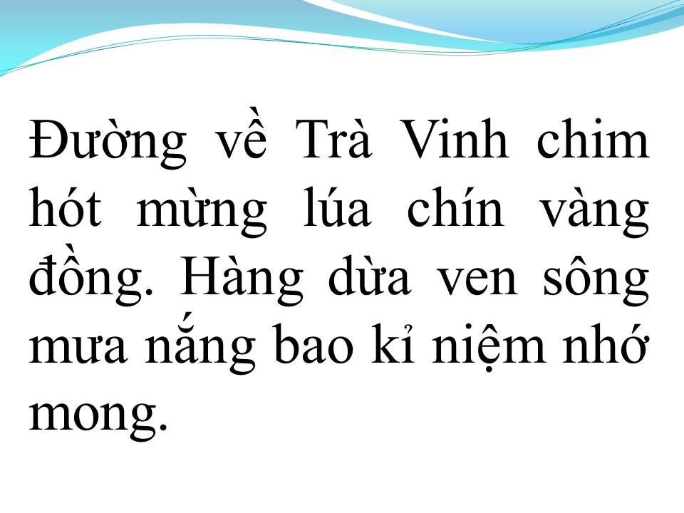 Lời bài hát ĐIỆU LÂM THÔN TRÀ VINH