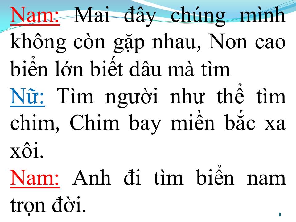 Lời bài hát MÃI TÌM NHAU (SONG CA)