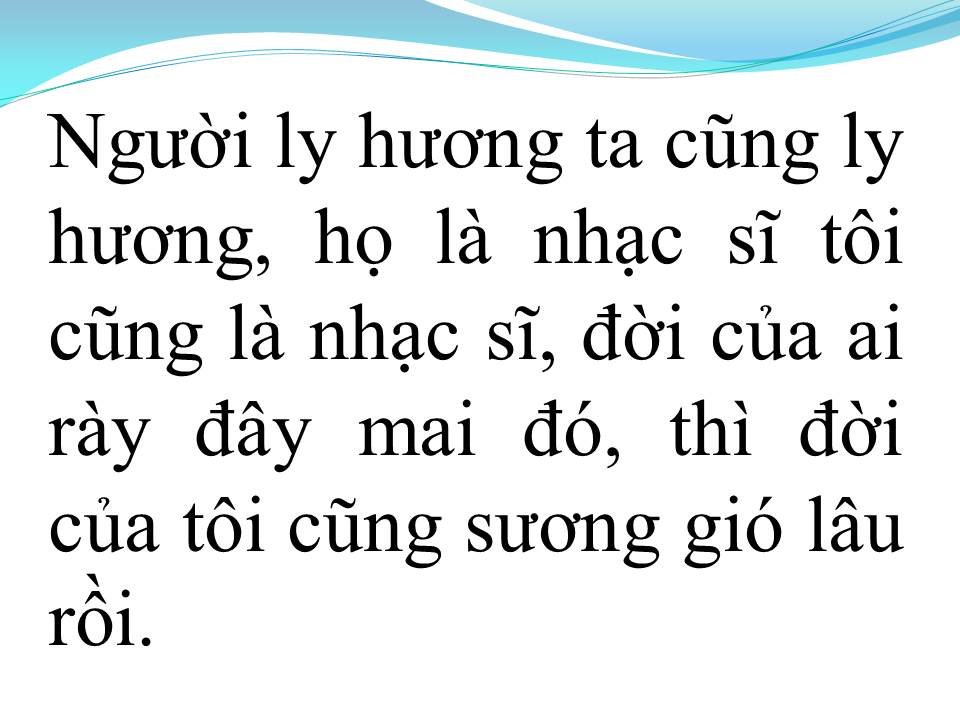 Lời bài hát SẦU VƯƠNG Ý NHẠC (TÂN CỔ)