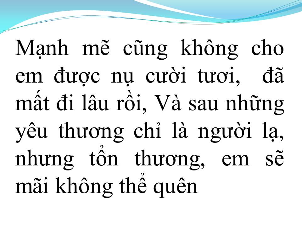 Lời bài hát TỰ THƯƠNG LẤY MÌNH