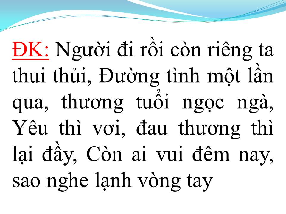 Lời bài hát ĐÊM TÓC RỐI