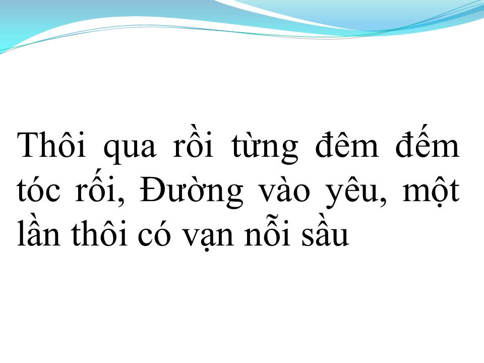 Lời bài hát ĐÊM TÓC RỐI