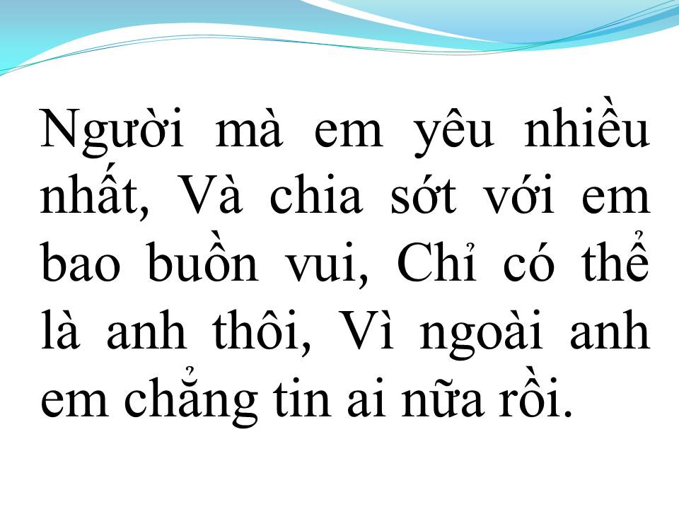 Lời bài hát EM LÀ ĐỂ YÊU