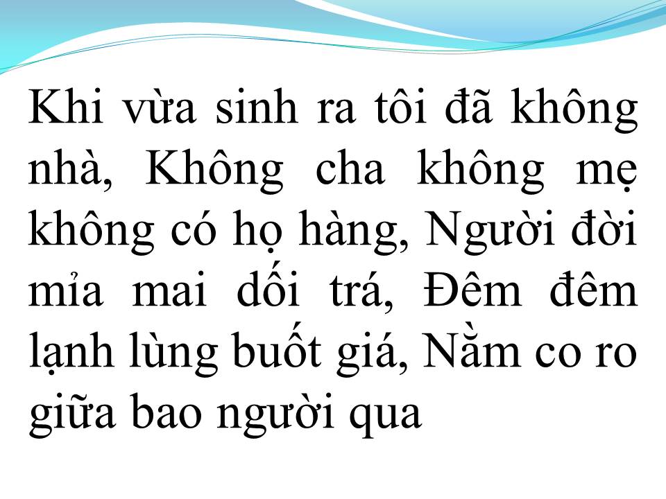 Lời bài hát CON HOANG