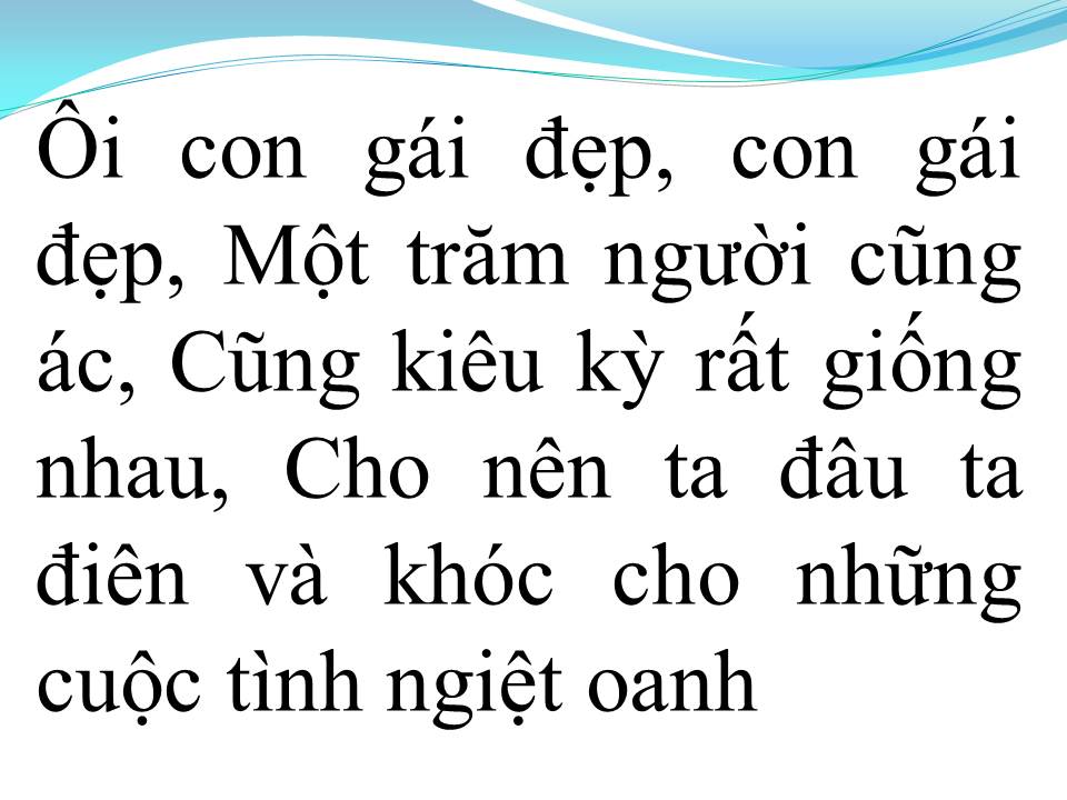 Lời bài hát TẠ ƠN CON GÁI