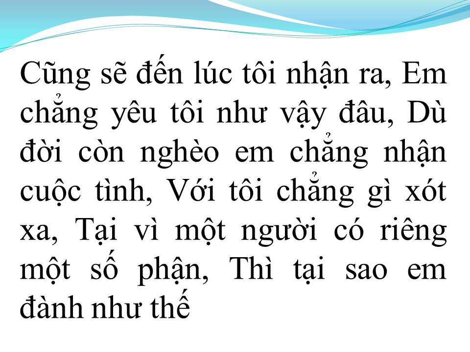 Lời bài hát KHÔNG BAO GIỜ BÓ TAY 1