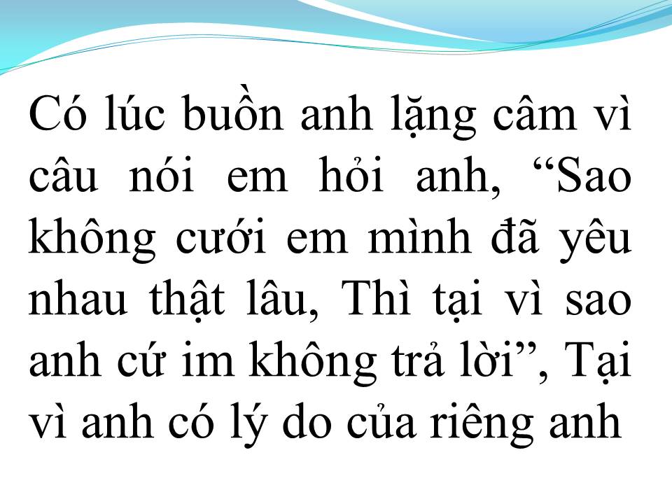 Lời bài hát KHÔNG BAO GIỜ BÓ TAY 2