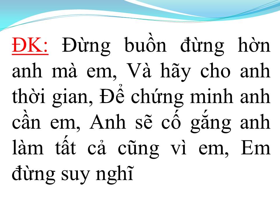 Lời bài hát KHÔNG BAO GIỜ BÓ TAY 2