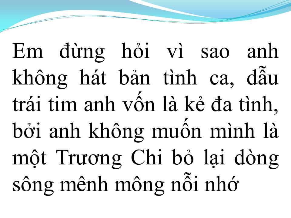 Lời bài hát LỜI NGƯỜI HÁT RONG (TÂN CỔ)